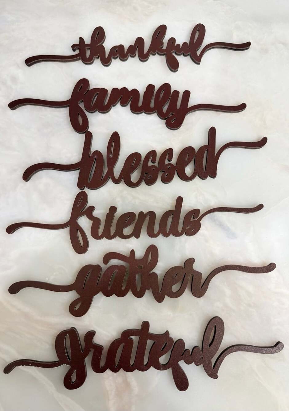 Fall Wooden Thanksgiving Words Set